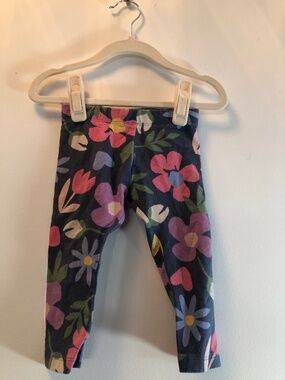 Mixed Brands – Baby Girl Leggings Bundle (Floral, Brown & Plaid)